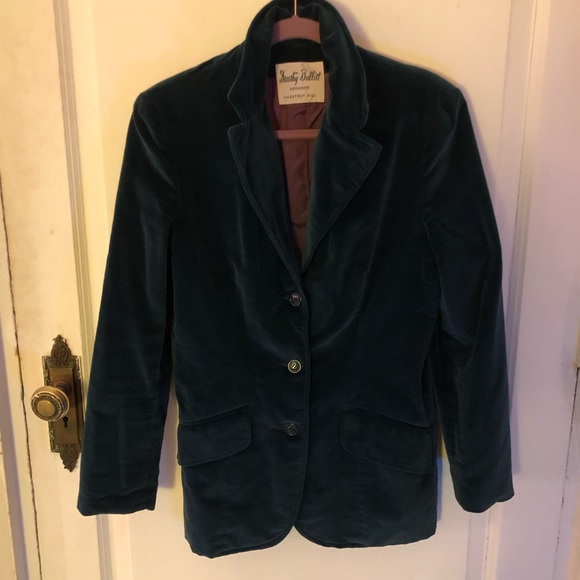 Dorothy Bullitt Jackets & Blazers - Vintage teal velvet blazer